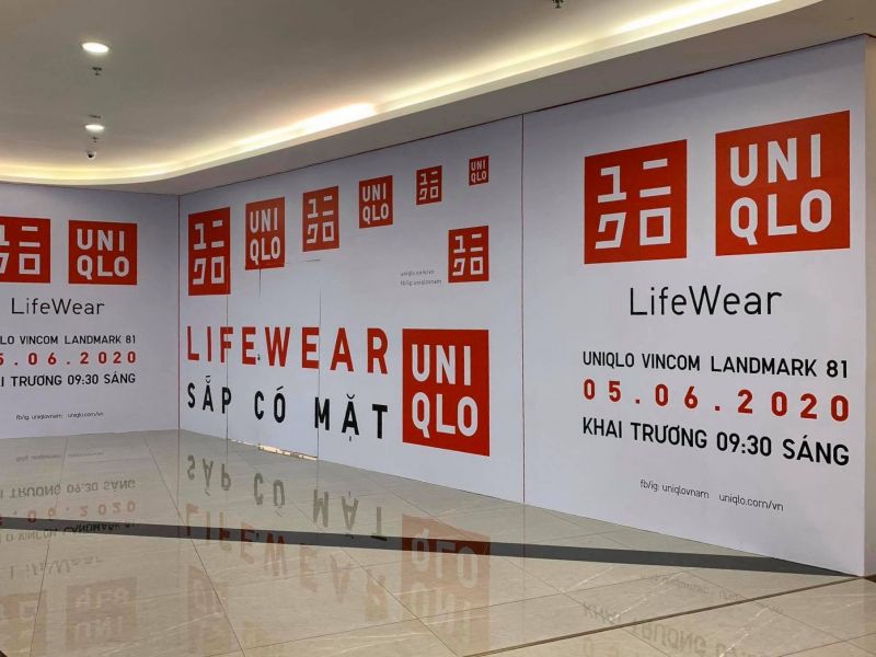 cửa hàng UNIQLO sắp khai trương cửa hàng UNIQLO sắp khai trương